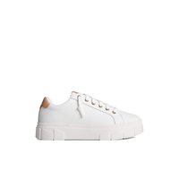 Main view of White Winslow Leather Sneaker Low Top Sneakers for women. 